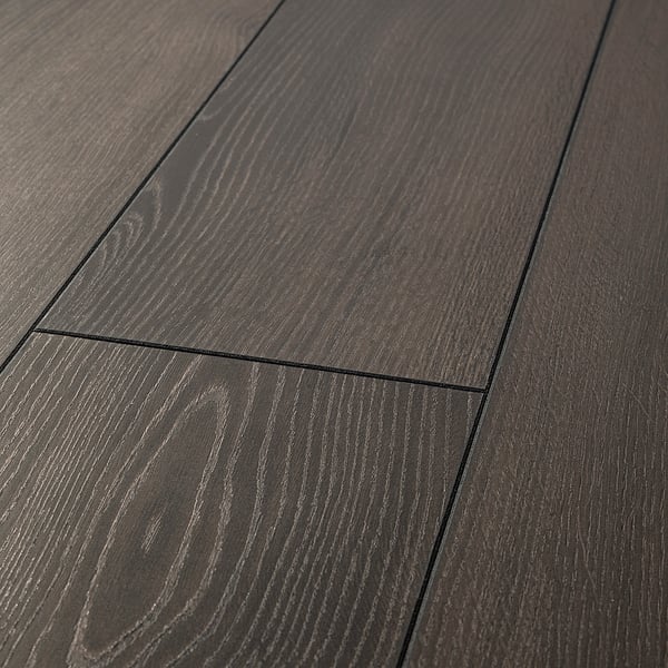 GRÄSMARK Laminated flooring - oak effect, black antique effect - IKEA