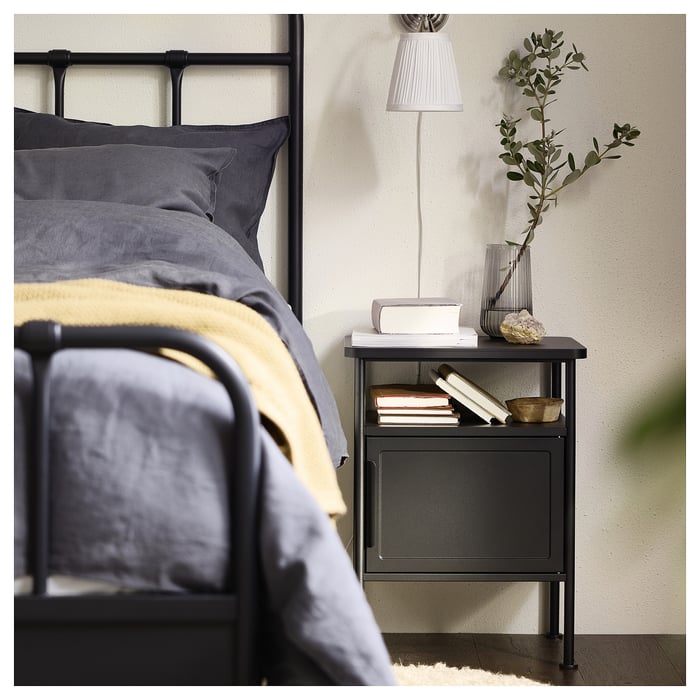 GRÅFJÄLLET Bedside table anthracite IKEA