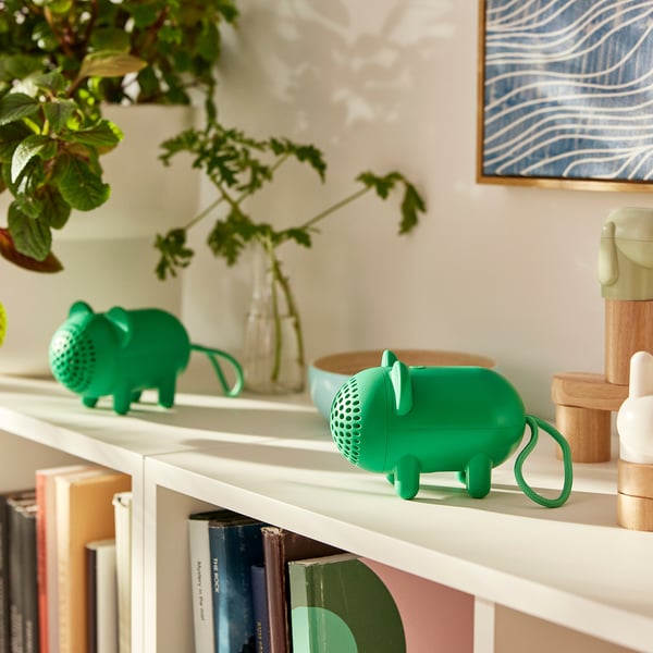 GREJSIMOJS Portable Bluetooth speaker, mouse/green