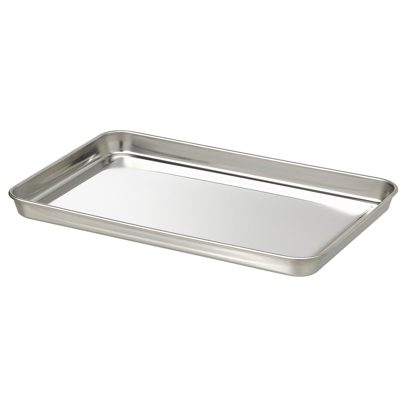 GRILLTIDER Serving tray, stainless steel, 30x20 cm IKEA