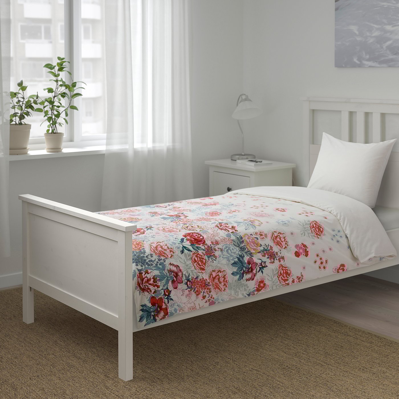 GRÖNVIDE Quilt cover and pillowcase, multicolour, 140x200/60x70 cm IKEA