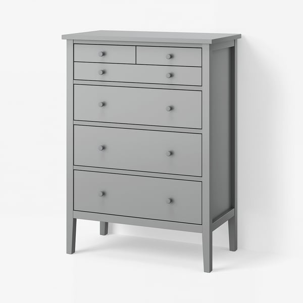 GULLABERG Chest of 6 drawers, grey, 89x48x122 cm