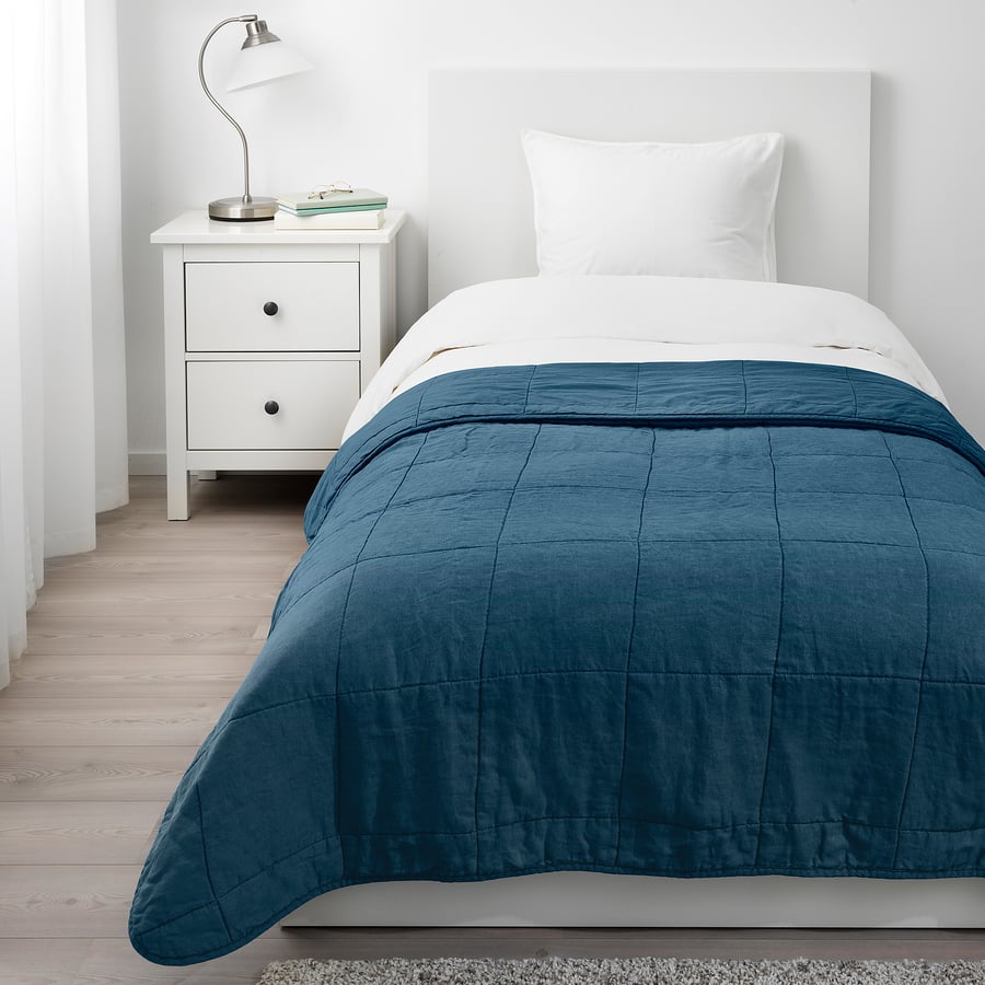 GULVED Bedspread, dark blue, 160x250 cm IKEA