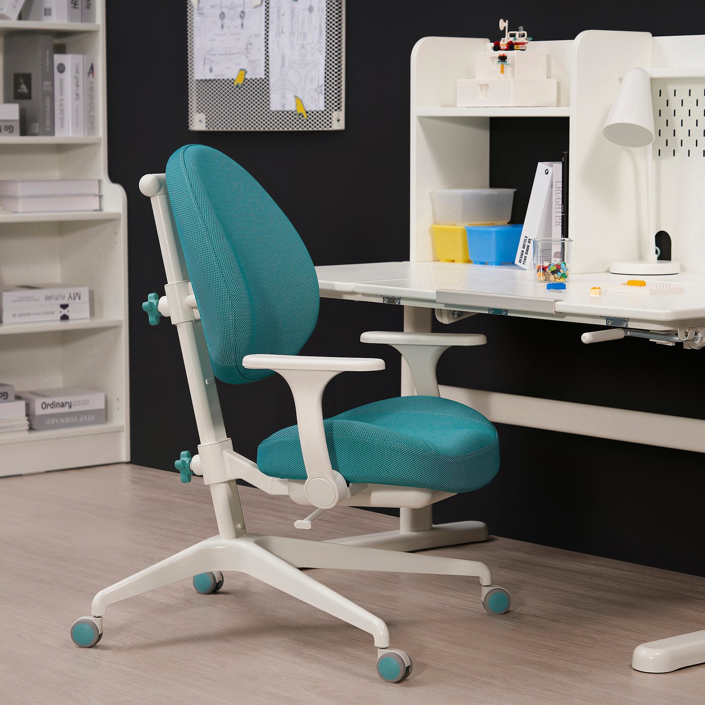 GUNRIK children's desk chair, turquoise - IKEA