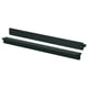 Black HACKÅS handles, sleek & modern design, aluminum with powder coating.