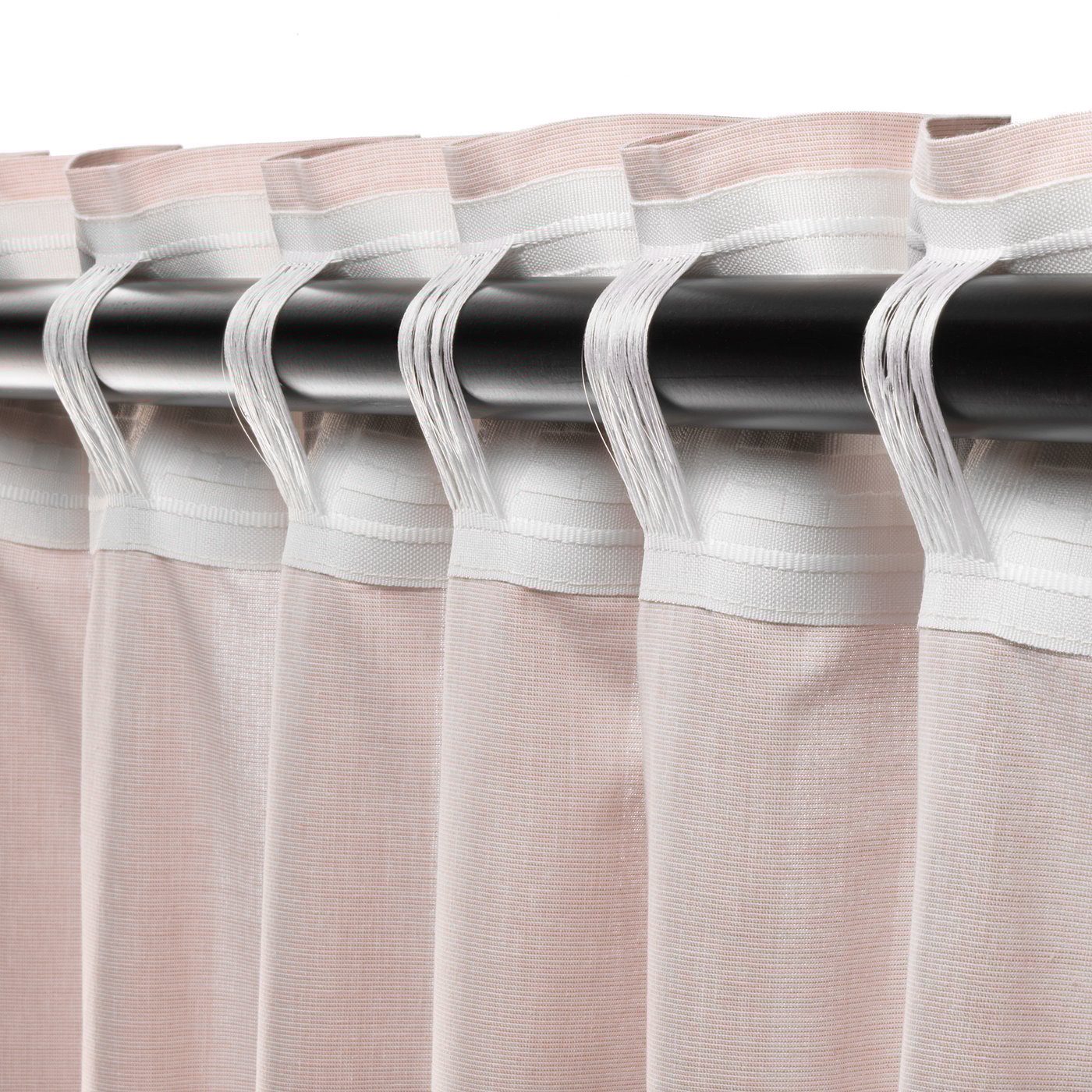 HANNALILL Curtains, 1 pair, dark pink, 145x300 cm IKEA