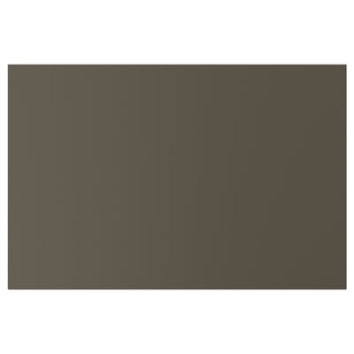 HAVSTORP door, dark brown, rectangular, smooth finish.