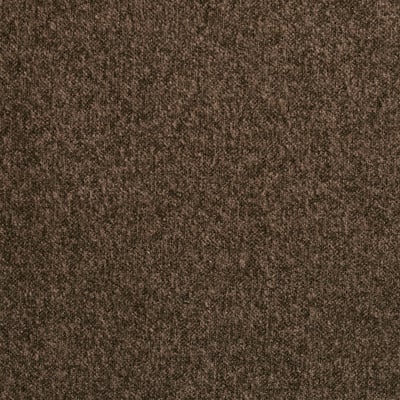 Dark brown fabric texture, smooth and slightly plush, likely a recycled polyester material.