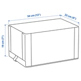 Illustration with measurements for the product: HEMMAFIXARE.