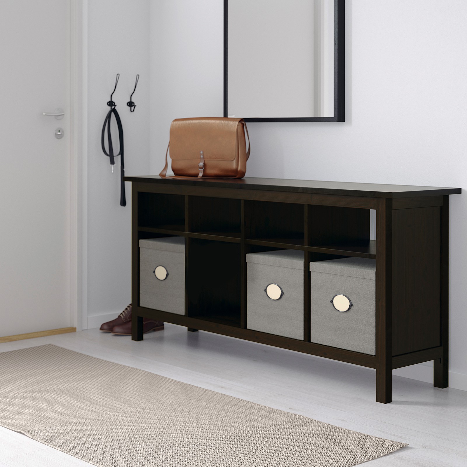 HEMNES Console table blackbrown IKEA