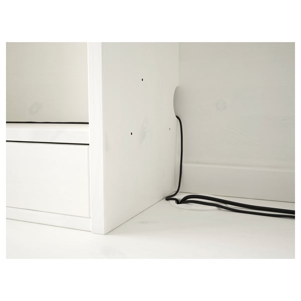 Desk with addon unit, HEMNES, white stain, 155x137 cm IKEA