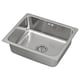 HILLESJÖN inset sink, 1 bowl, stainless steel, 56x46 cm - IKEA