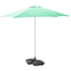 Högnön parasol, light green, aluminium & polyester, square shape, sunblocking, easy open.