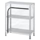 Option: HYLLIS shelving unit with clear cover, galvanized steel & polyethylene, indoor/outdoor storage or mini greenhouse