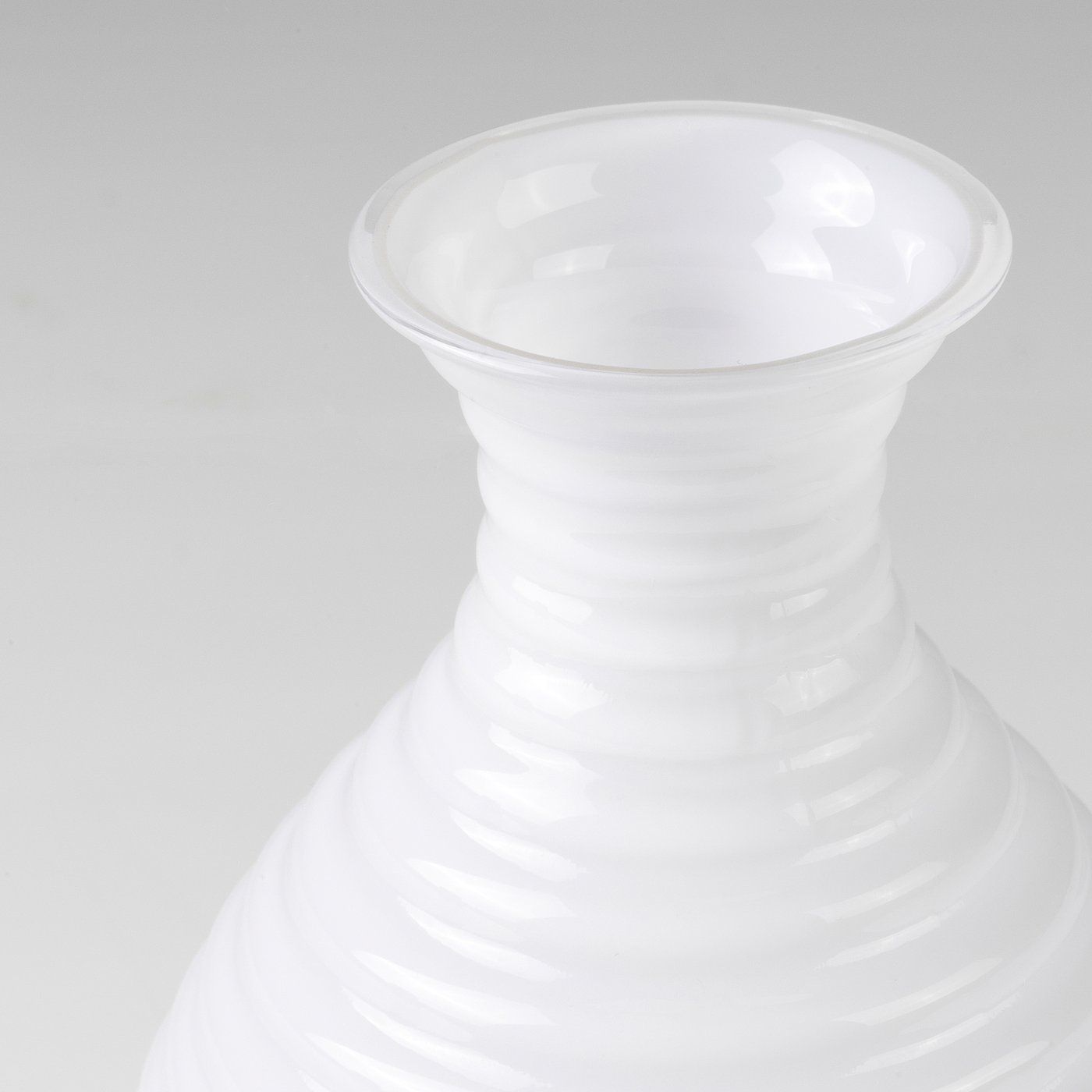 INBJUDEN Vase, glass white, 13 cm IKEA