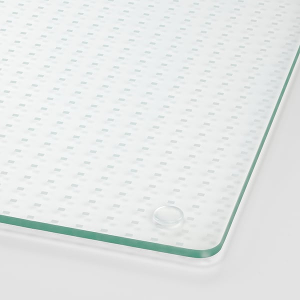 Green-edged glass cover with textured surface and vent.
