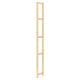 Option: IVAR wooden shelf unit, natural finish, rectangular shape, three adjustable shelves.