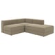 JÄTTEBO Mod crnr sofa 2,5-seat w chaise lng, right/Johanneshov brown-beige
