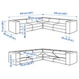 Illustration with measurements for the product: JÄTTEBO.