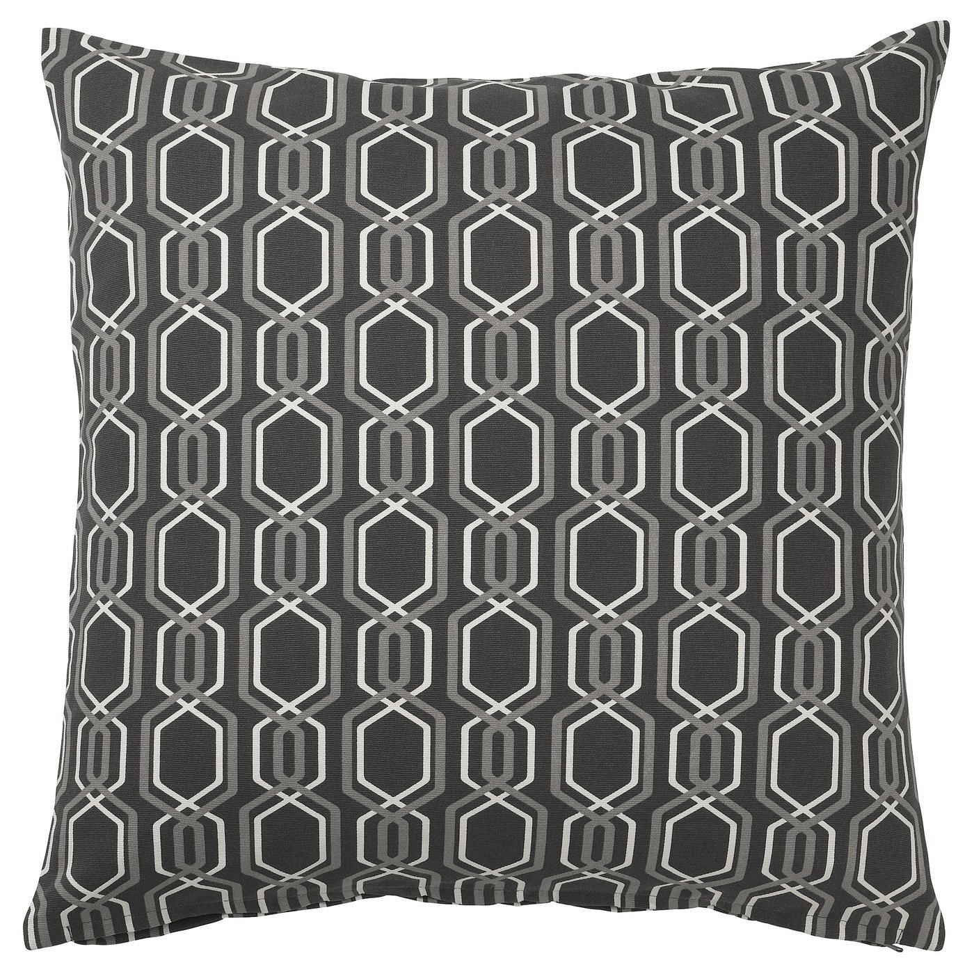 grey and white patterned cushions