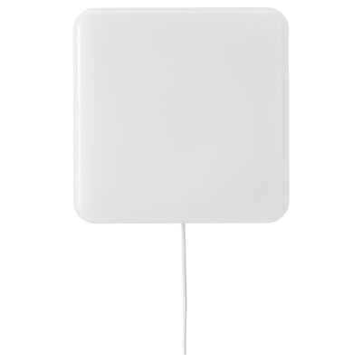A JETSTRÖM smart light panel, white, square-shaped with rounded corners, and a central stand.
