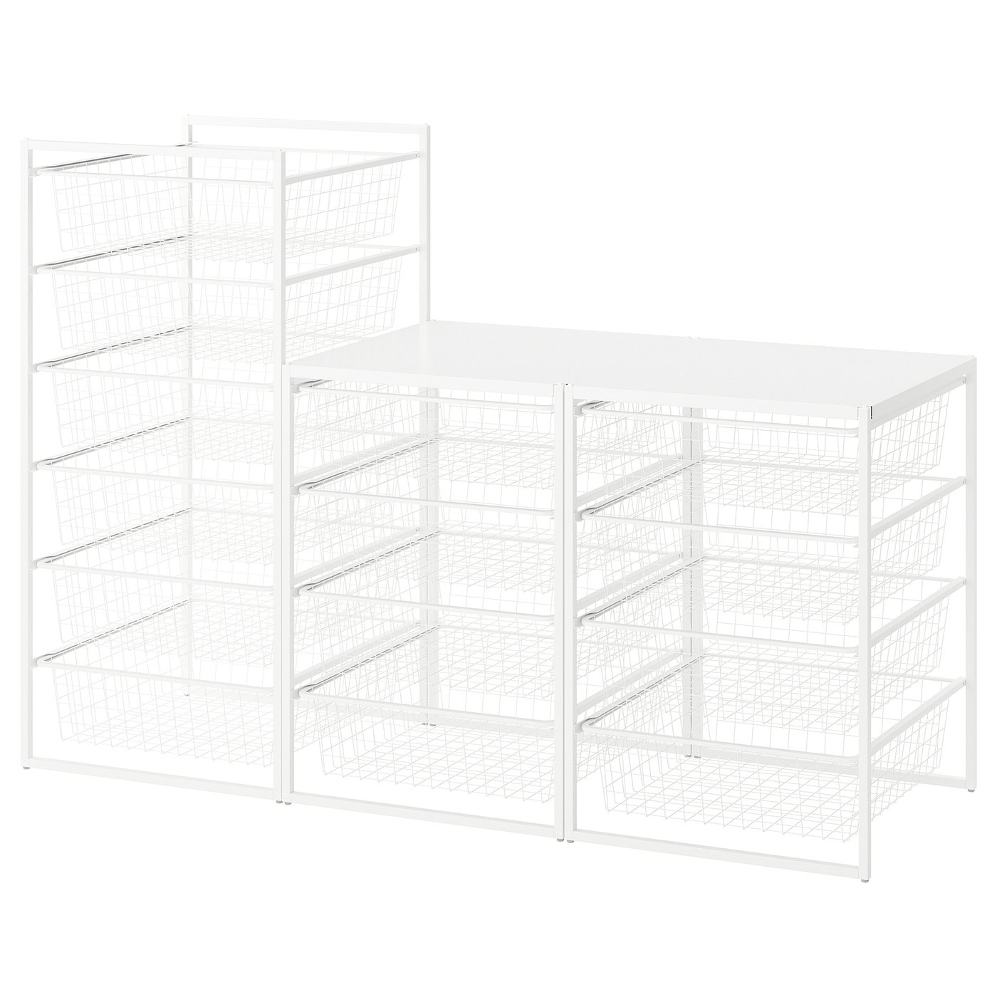 JONAXEL Frame/wire baskets/top shelves white IKEA