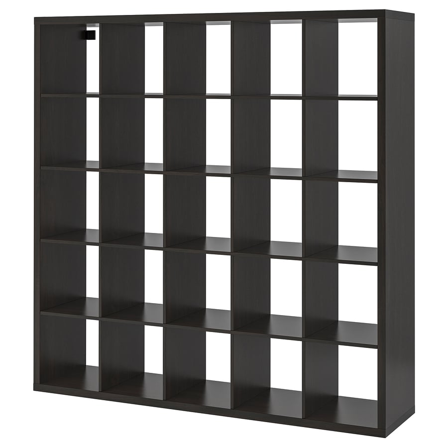 Shelving unit, KALLAX, blackbrown, 182x182 cm IKEA
