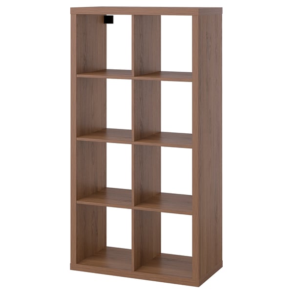 KALLAX Shelving unit, brown walnut effect, 77x147 cm