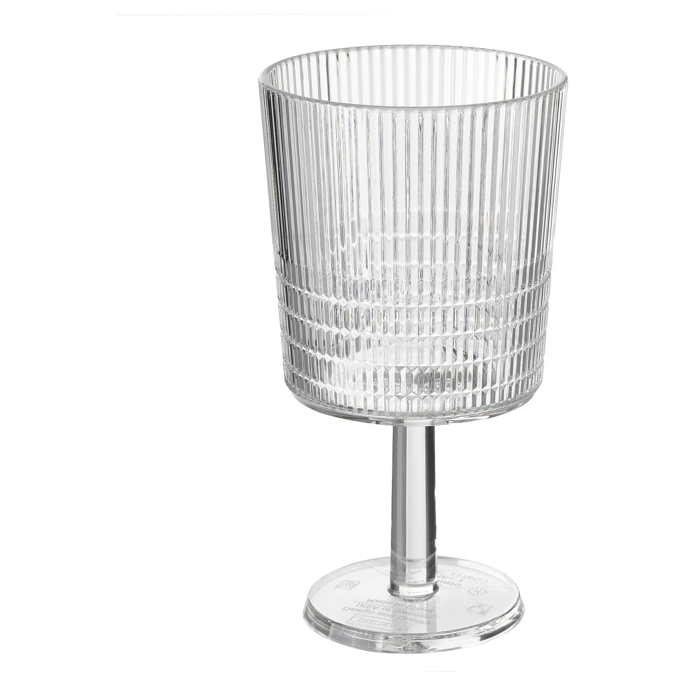 KALLSINNIG Wine glass, transparent plastic, 32 cl IKEA