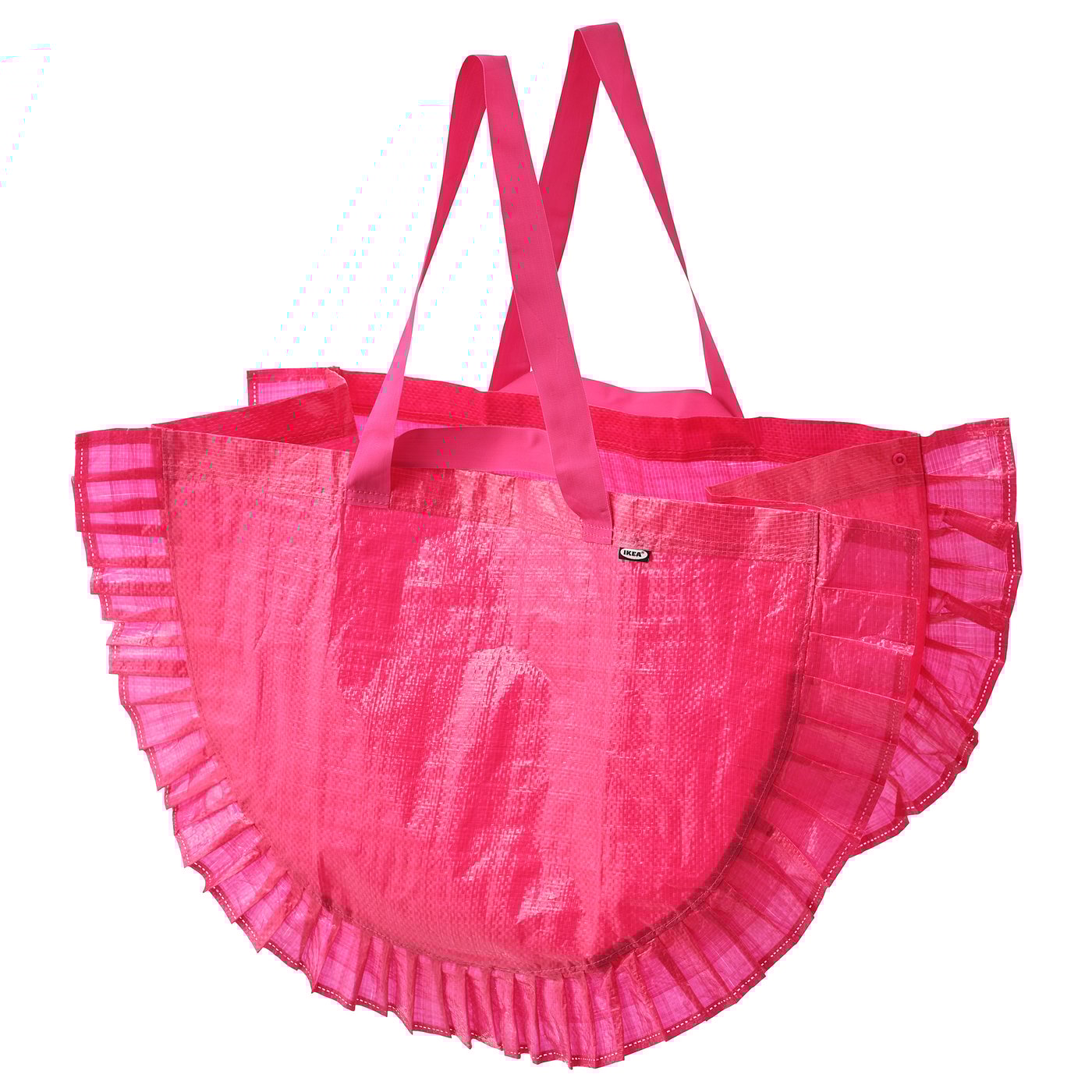 KARISMATISK Carrier bag, large, pink, 60 l IKEA