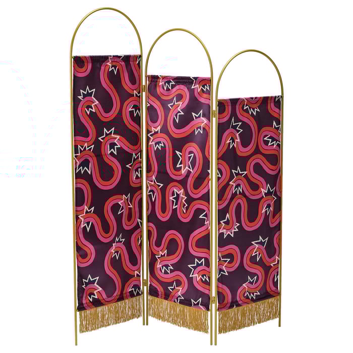 KARISMATISK Room divider, purple, 136x160 cm IKEA