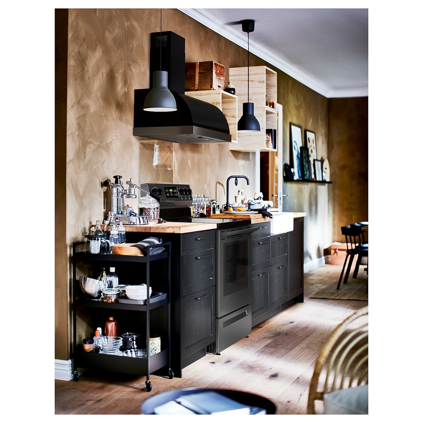 IKEA KARLBY カールビー オーク 121x45x3.8 KARLBY カールビー ワークトップ, オーク, 突き板, 121x45x3.8 cm - IKEA