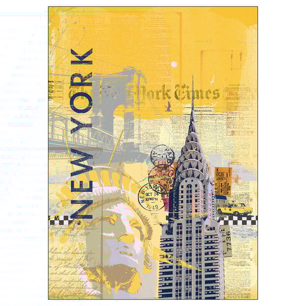 Katebo Picture New York Montage Polystyrene Plastic 50x70 Cm Ikea