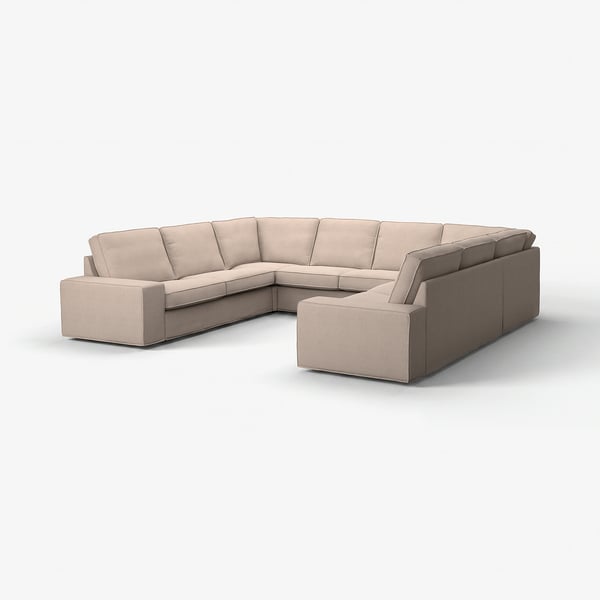 KIVIK U-shaped sofa, 6 seat, Tallmyra beige