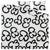 Black and white floral duvet cover, KLIPPBRÄCKA bedding, 100% cotton.