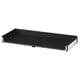 Option: A KNIVSHULT black drawer with a sleek, modern design, featuring smooth sides and a foil finish.