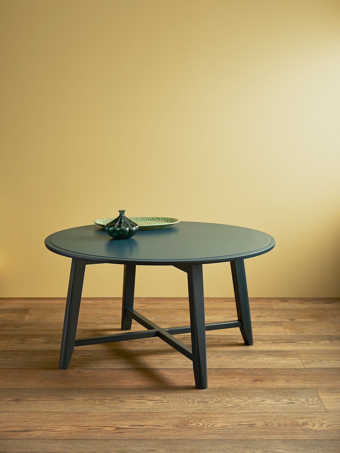 KRAGSTA Coffee table, dark blue-green 