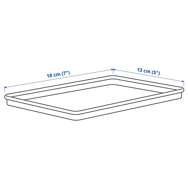 Illustration with measurements for the product: KUGGIS.