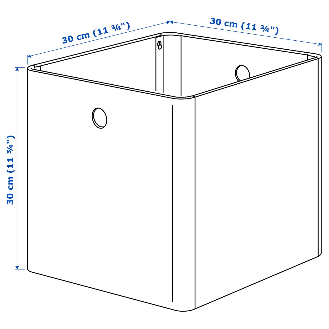 Kuggis Storage Box White 30x30x30 Cm Ikea