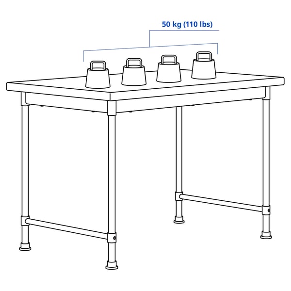 Illustration with measurements for the product: KULLABERG.