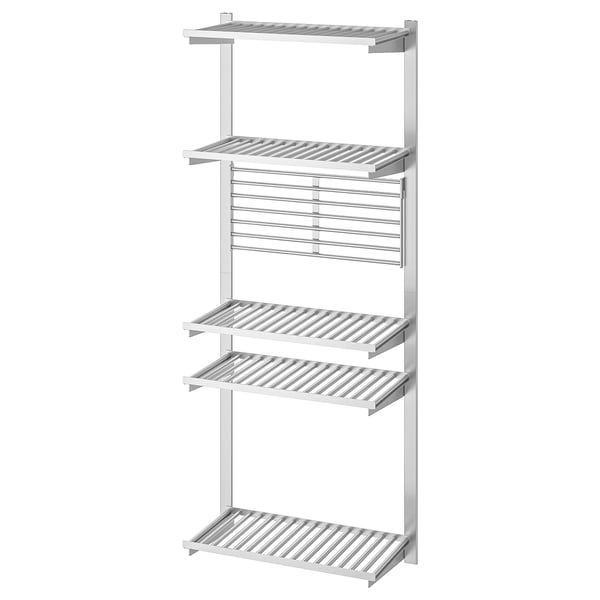KUNGSFORS wall storage for kitchen, saves worktop space.