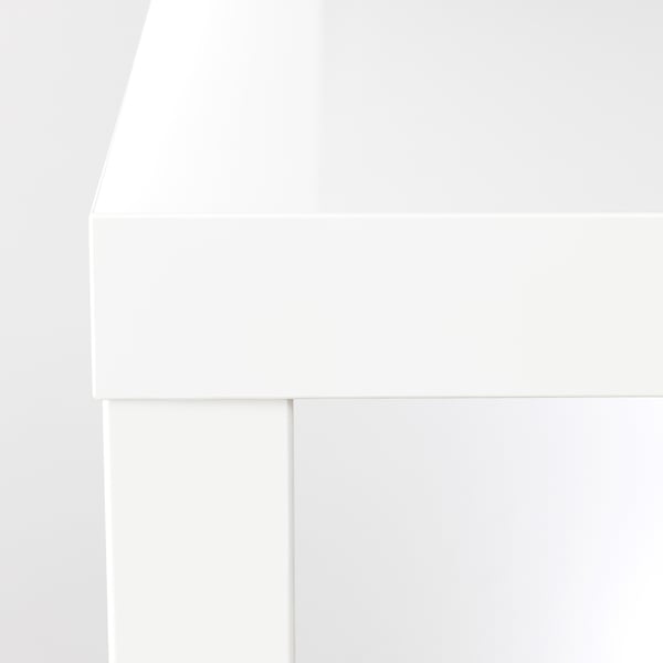 Side table, LACK, highgloss white, 55x55 cm IKEA