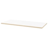 LAGKAPTEN: white rectangular shelf, fiberboard with honeycomb paper filling, simple, flat design.