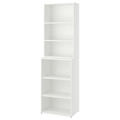 LASTARE Shelving combination, white, 60x42x200 cm