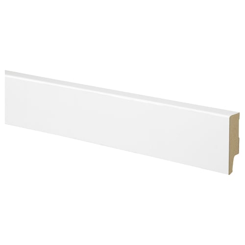 LAVHED skirtingboard, white, 6x200 cm IKEA