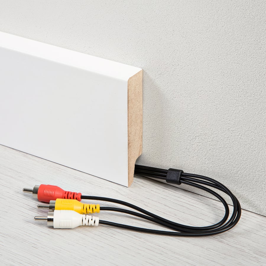 Skirtingboard, LAVHED, white, 8x200 cm IKEA