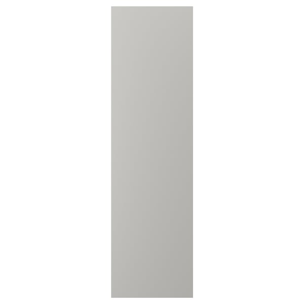 LERHYTTAN kitchen doors, grey, solid wood with beveled edges, traditional look, birch veneer, rectangular.