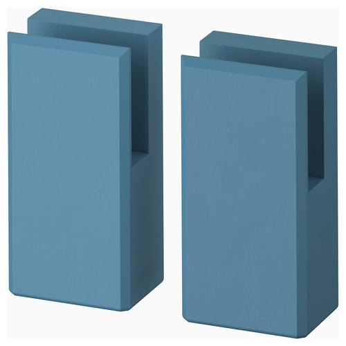 LERHYTTAN Leg for decorative plinth, blue, 11 cm