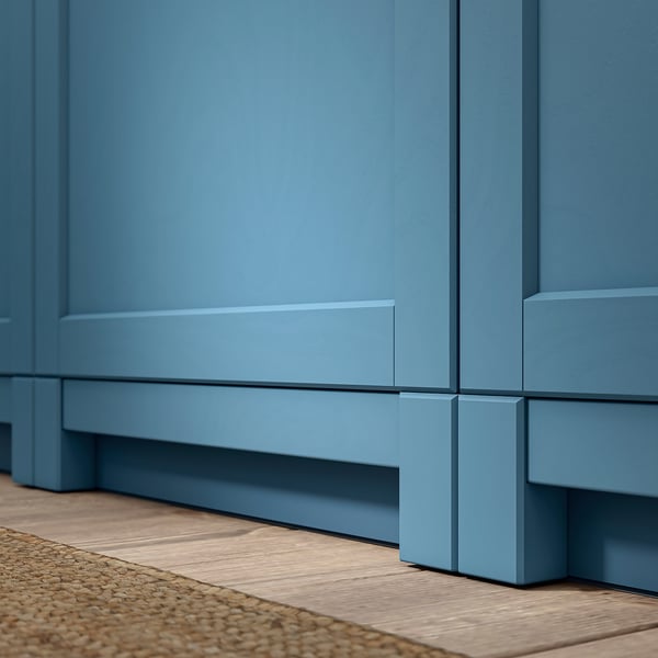 LERHYTTAN Leg for decorative plinth, blue, 11 cm