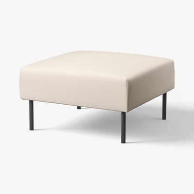 The lillem modular sofa in a light beige colour with metal legs, offering a sleek and modern design.